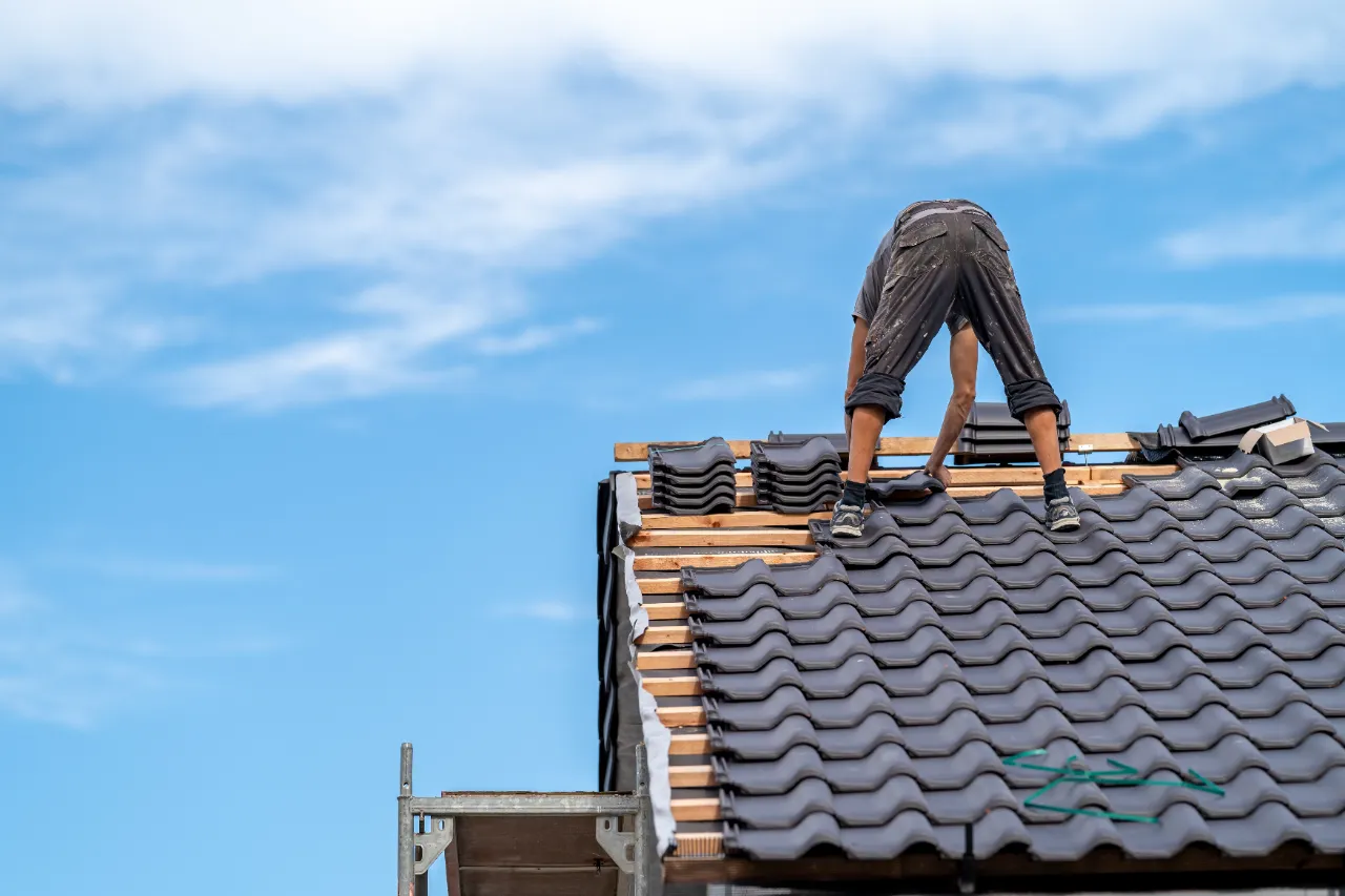 Roof installation project