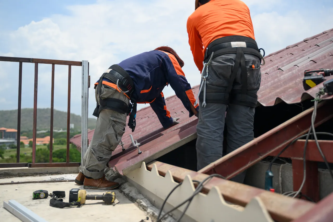 Commercial flat roof
